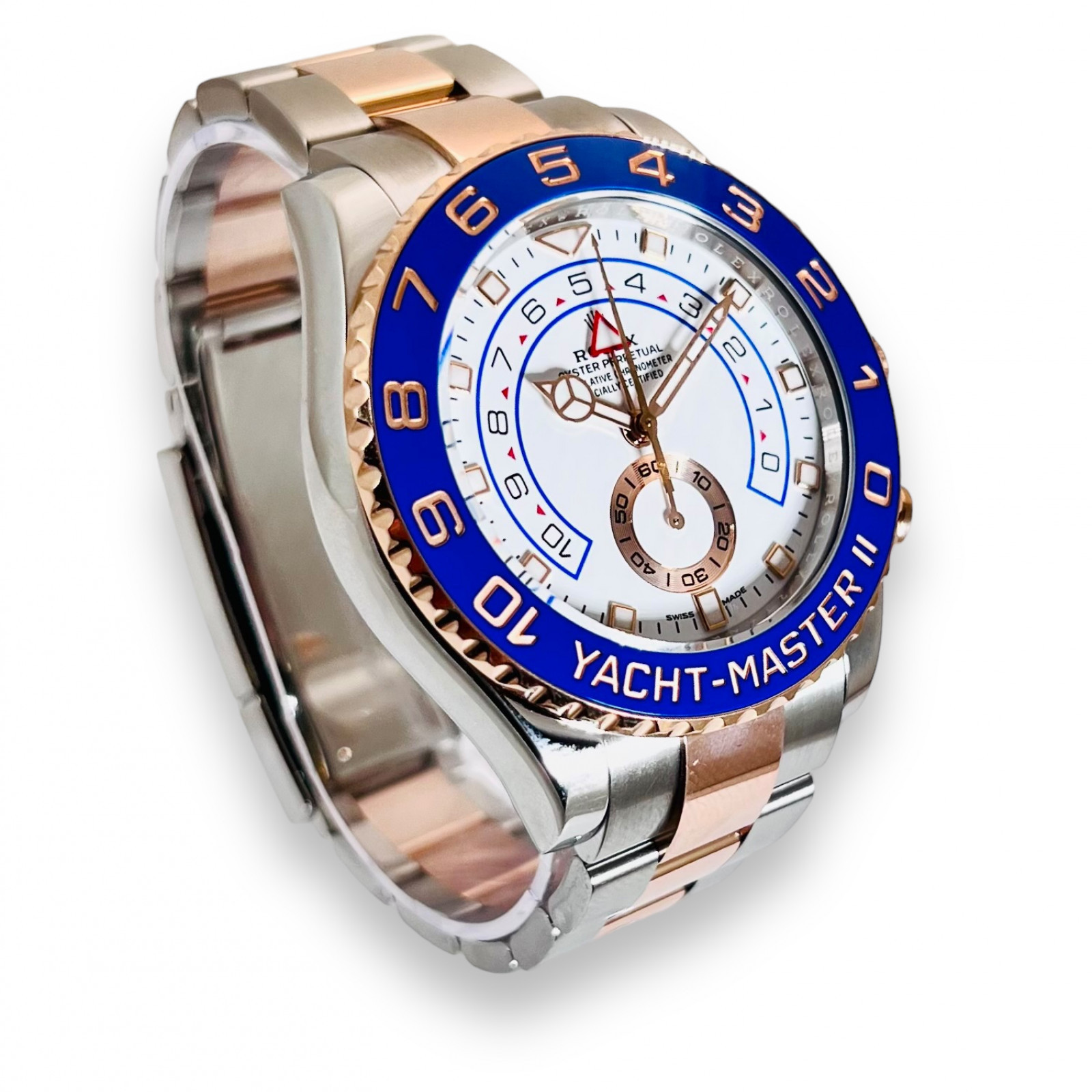 Rose Gold & Steel on Oyster Rolex Yacht-Master II 116681 44 mm