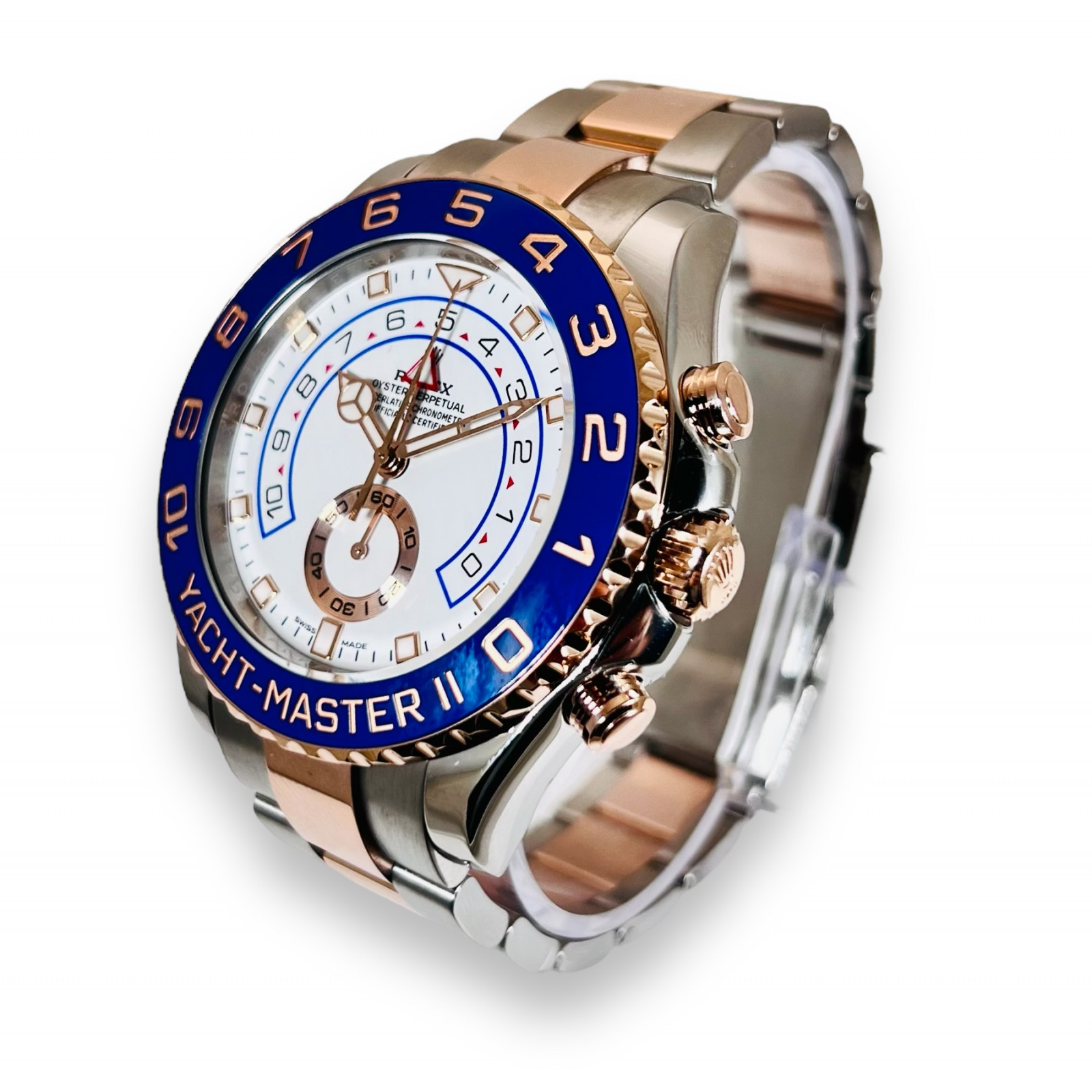 Rolex Yacht-Master II | Two-Toned Rose Gold and Steel | Men’s Rolex White Dial