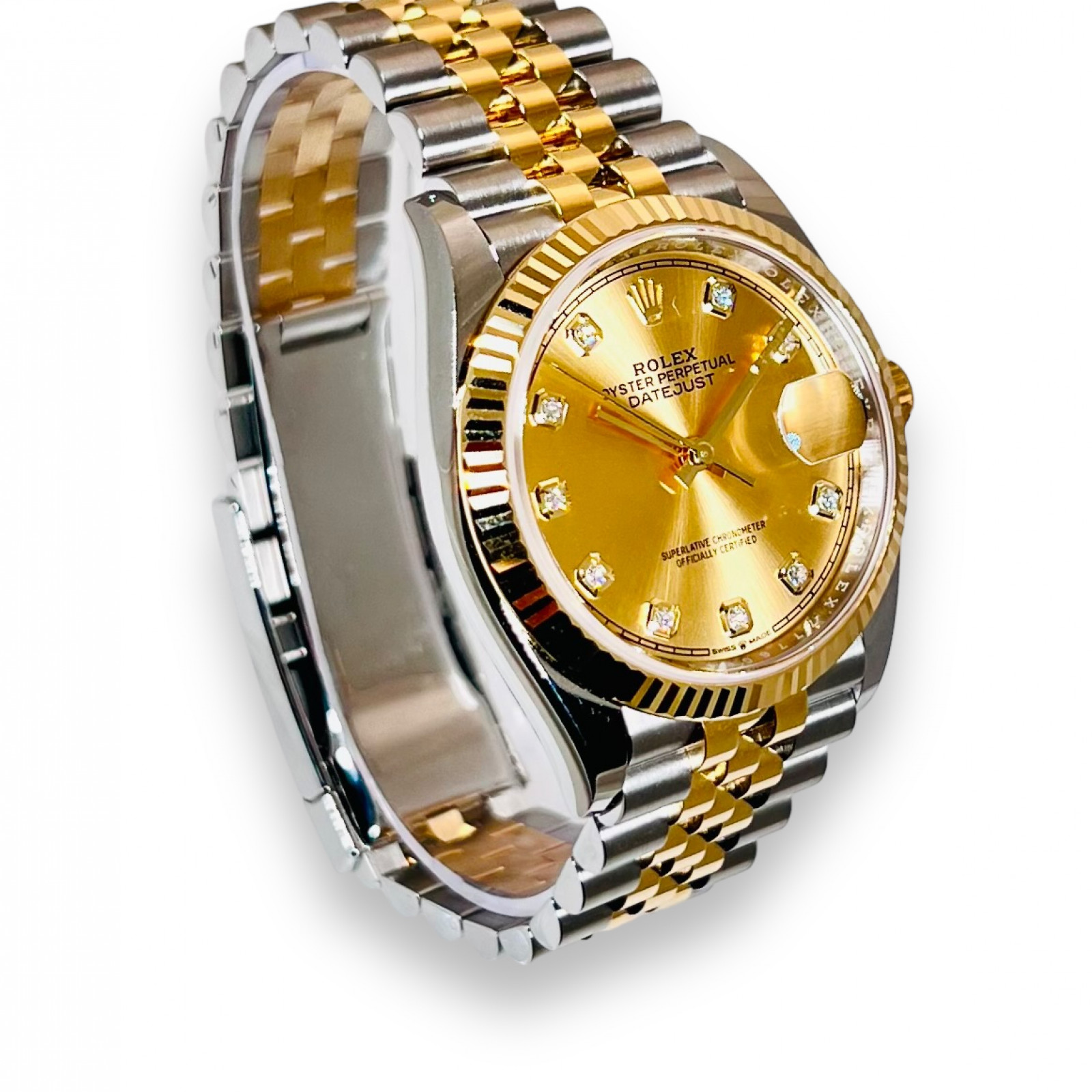 Unworn  Rolex Datejust 126233 Yellow Gold & Steel