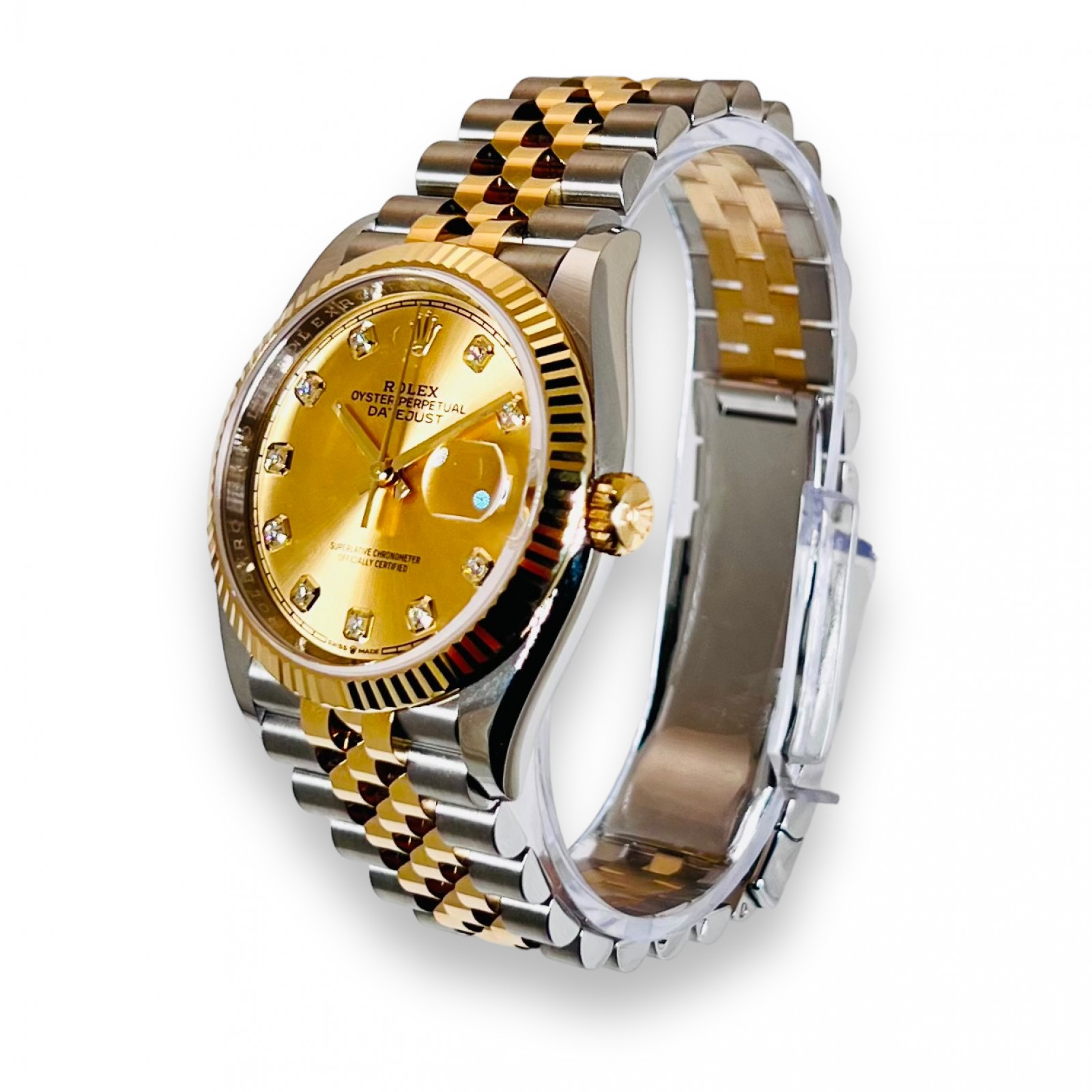 Unworn  Rolex Datejust 126233 Yellow Gold & Steel
