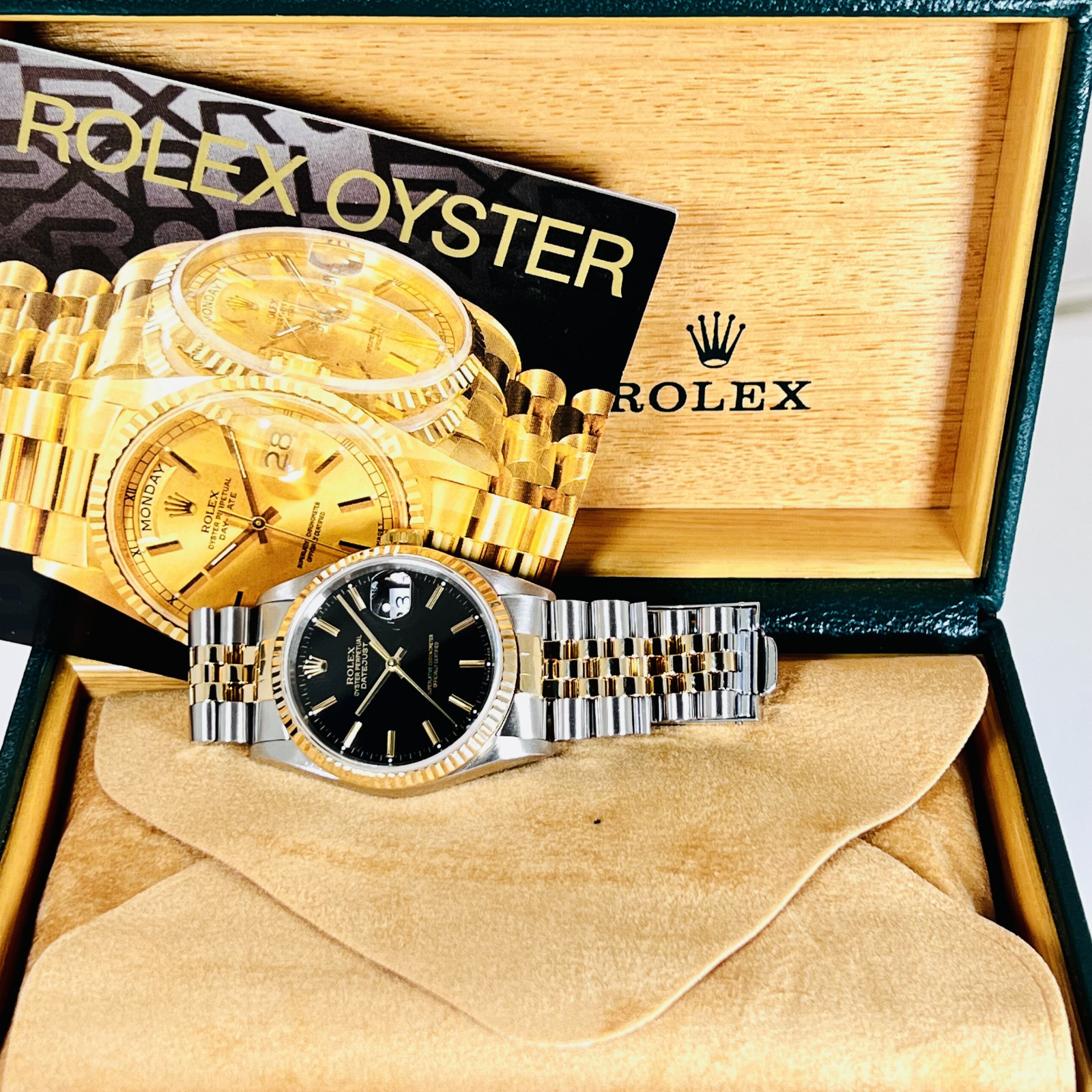 Men's Rolex Datejust 16233 Black Dial