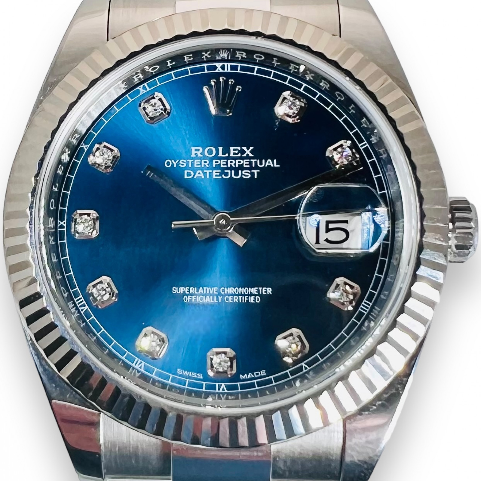Rolex Datejust 126334 41 mm Blue Diamond Dial