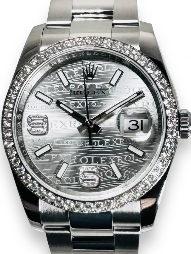 Rolex Datejust 116244 Factory Diamond Bezel & Dial