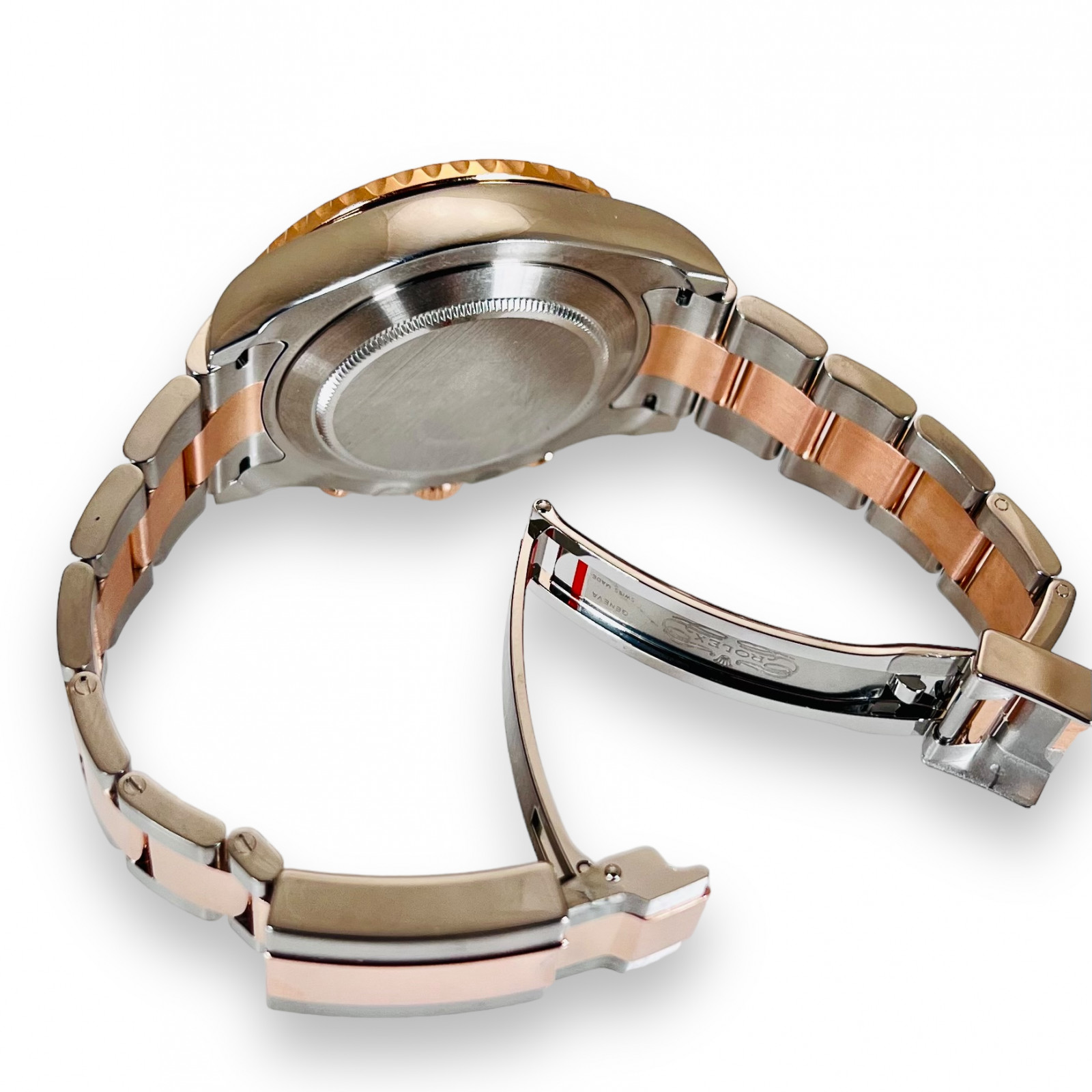 Rose Gold Yacht Master Stahl Rose Gold Steel On Oyster Rolex