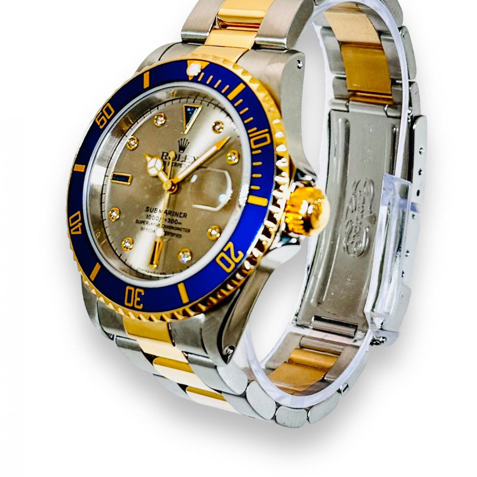 Silver Serti Rolex 16613 Serti Dial Rolex Submariner Serti Dial 16613