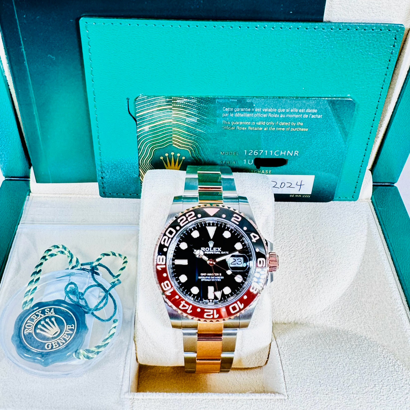 2024 Root Beer Rolex GMT-Master II 126711CHNR Ermitage Jewelers