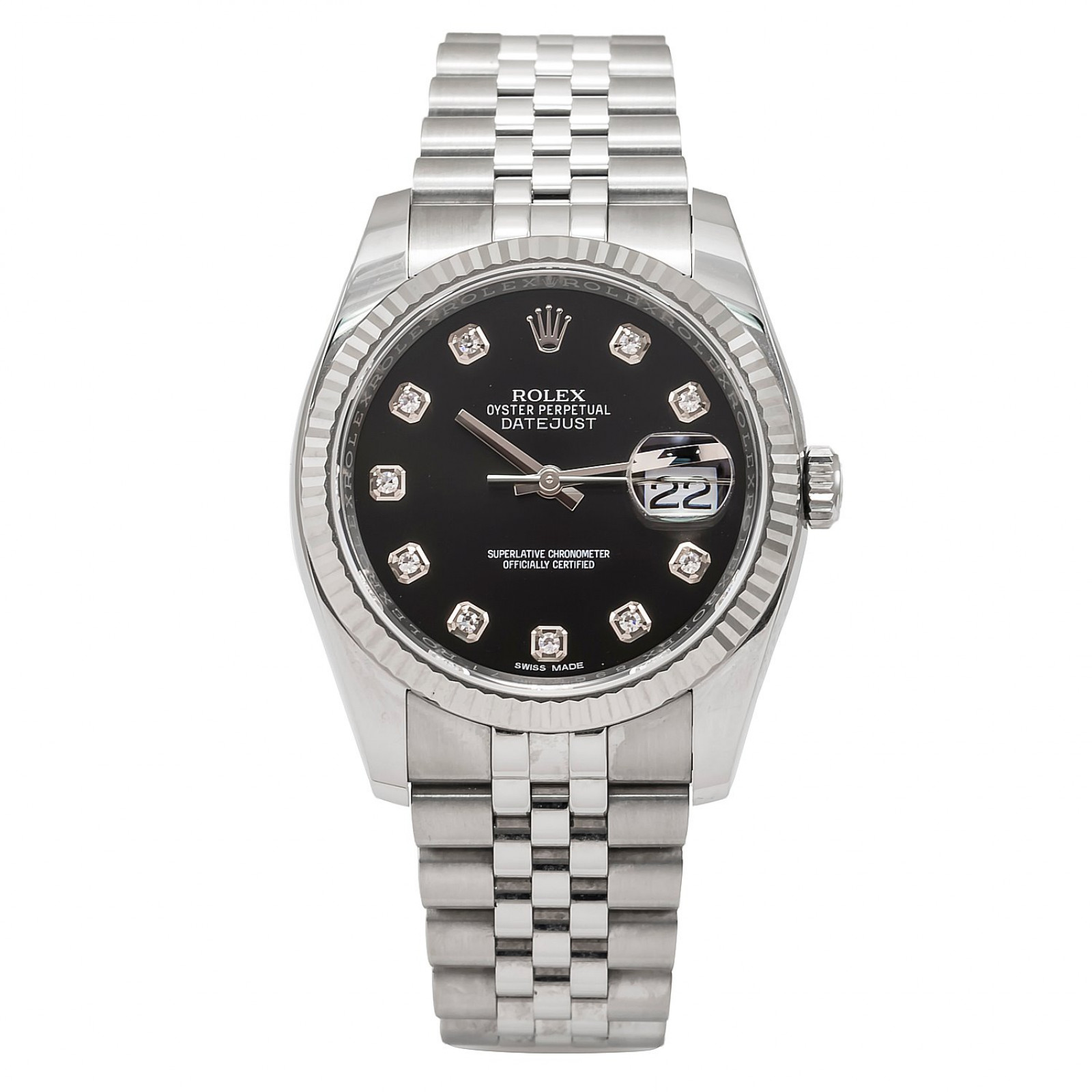 Rolex Datejust 116234 White Gold & Steel on Jubilee Bracelet