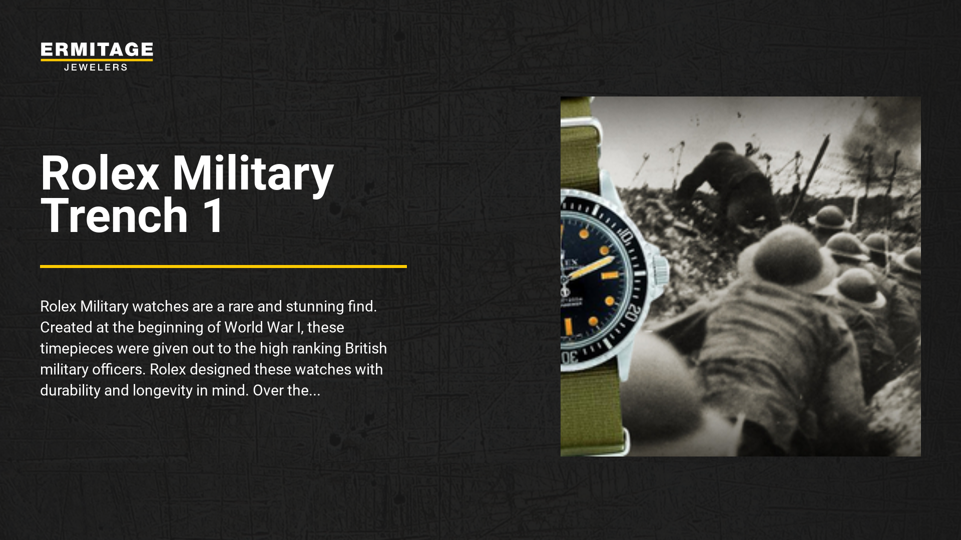 Rolex Military Trench - Chronicles | Ermitage Jewelers