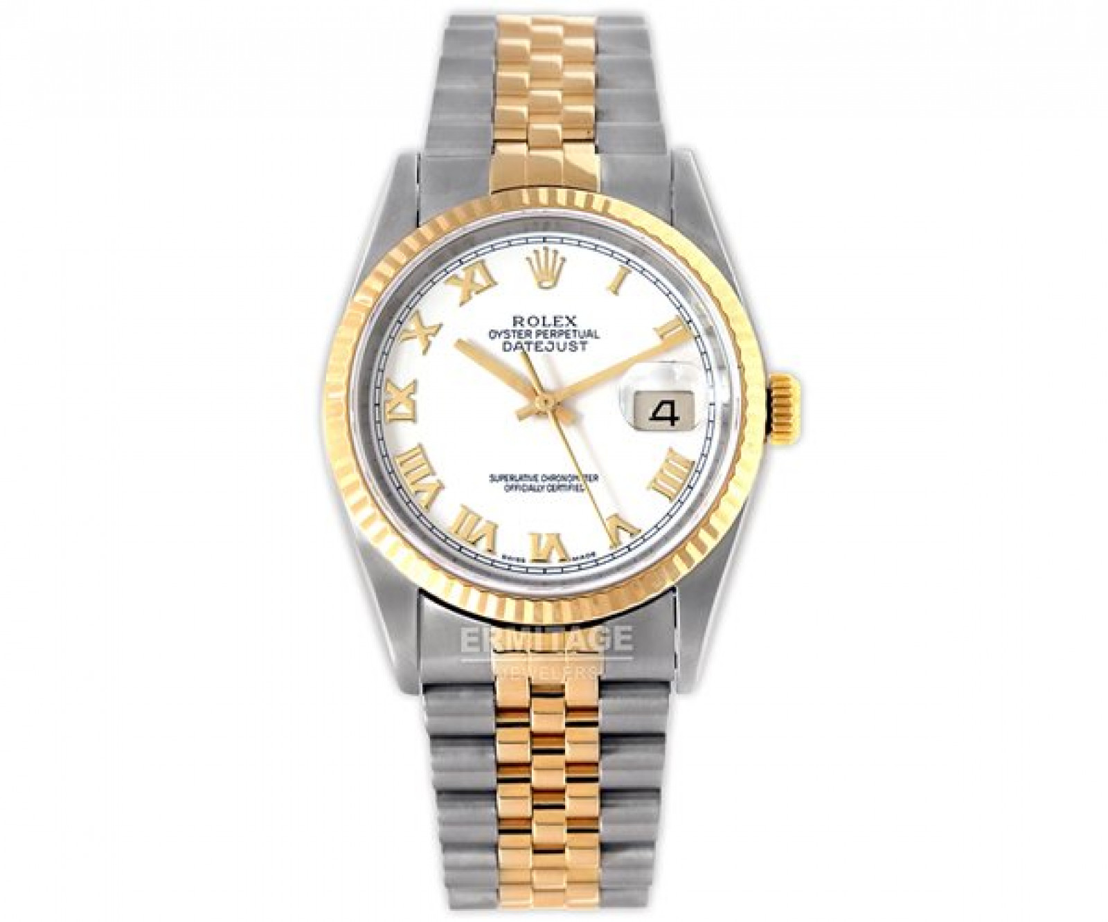 Pre-Owned Rolex Datejust 16233 with White Dial