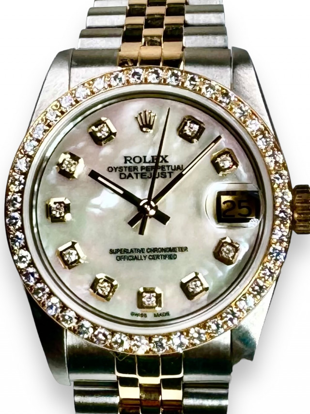 Rolex Datejust 68273  31MM Diamond bezel