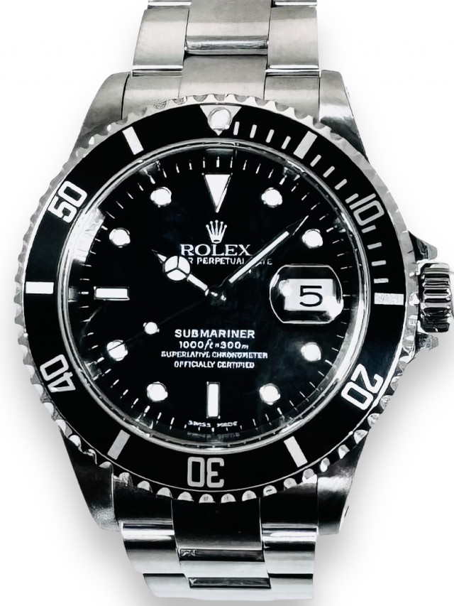 Rolex 16610 Steel on Oyster Black