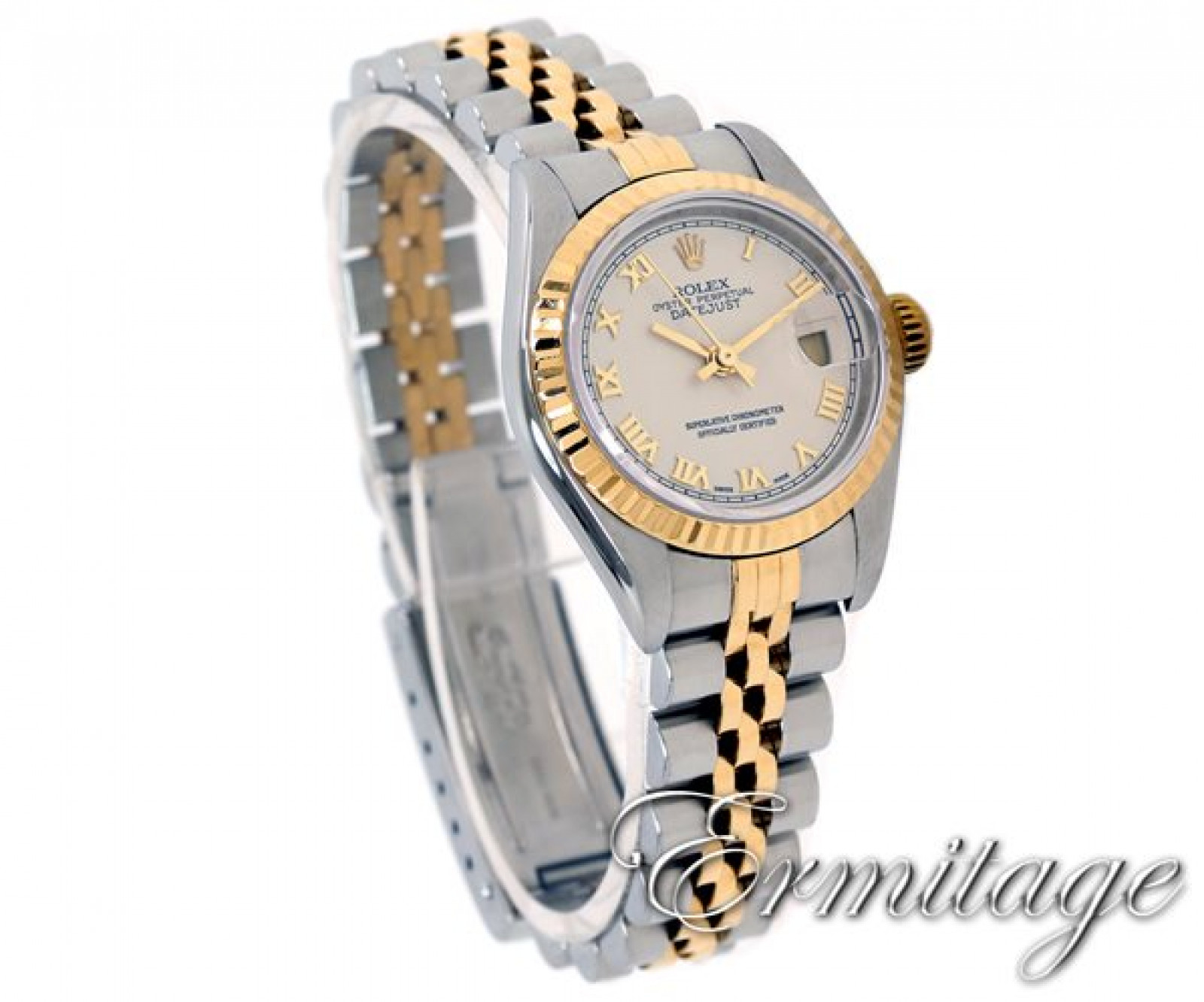 Rolex Datejust 79173 Gold & Steel with Ivory Dial & Roman Markers