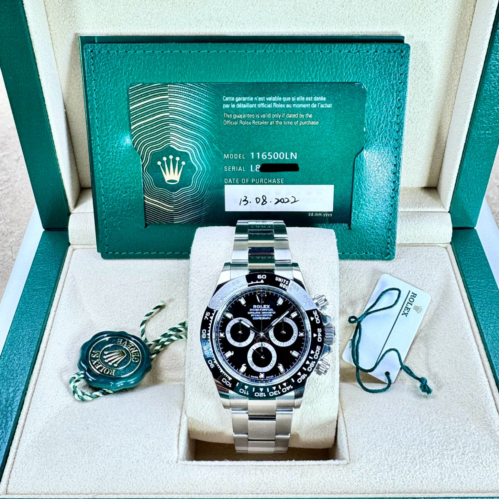 Black Rolex Daytona 116500 Ermitage Jewelers