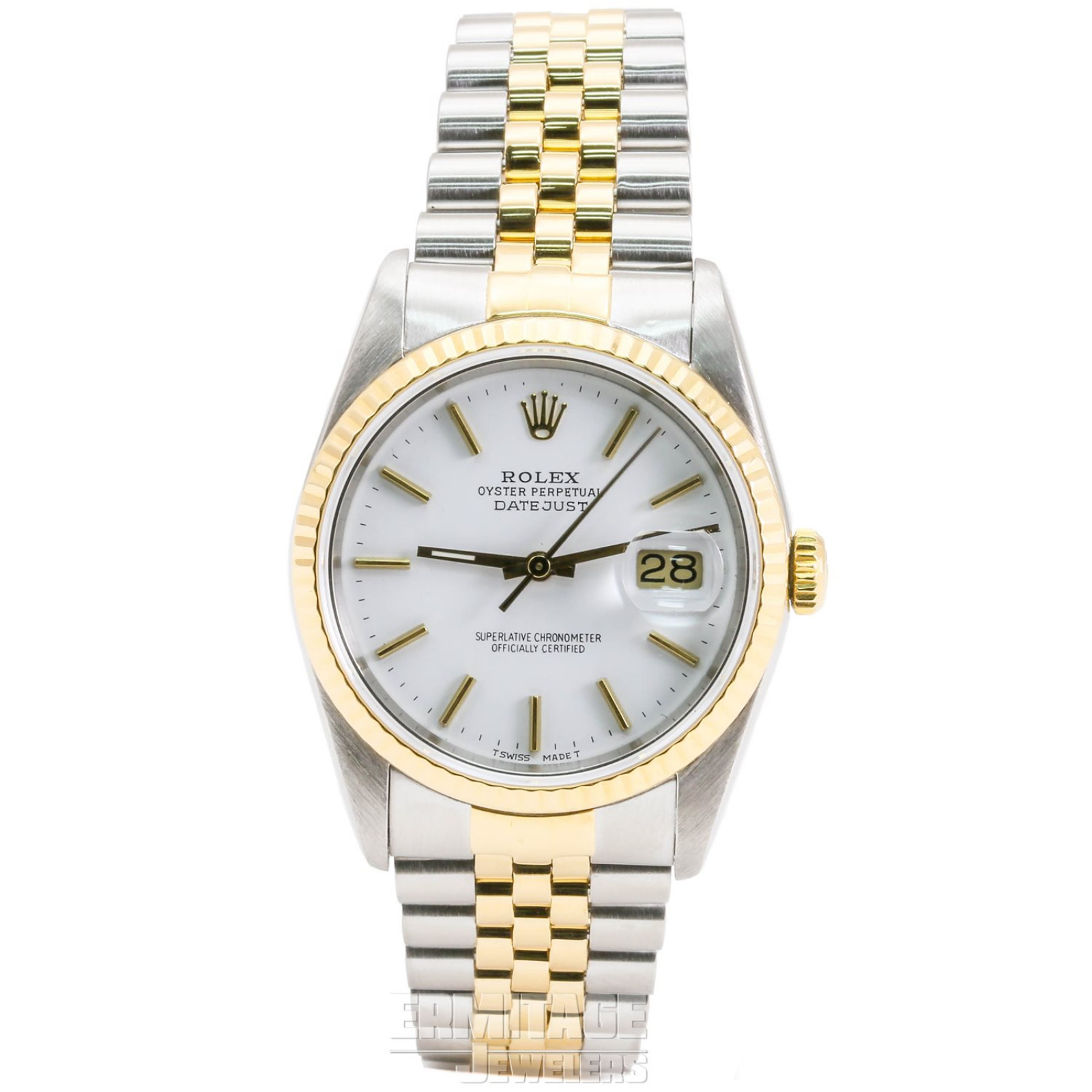 Used Rolex Datejust 16233 with White Dial