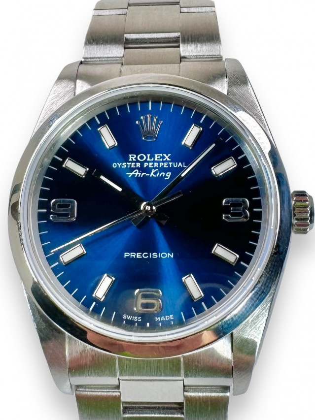 Rolex 14000 Steel on Oyster Steel with Silver Index