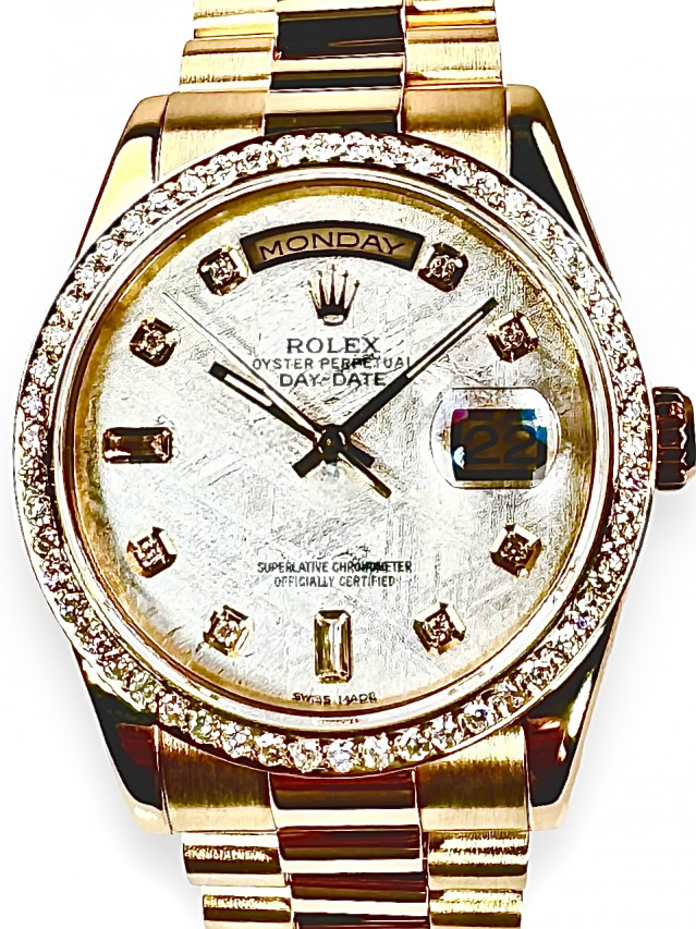 Rolex Day-Date 118238 Meteorite Diamond Dial